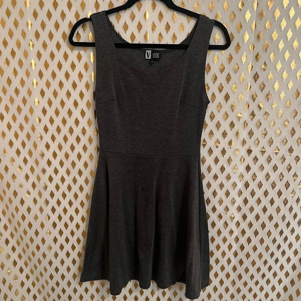 Grey skater a line dress Vibe size S
